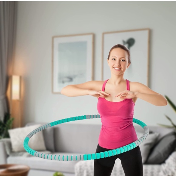 KS KOKSS Weighted Hula Hoop Fitness Hoops Core And Abs Work Out - Picture 2 of 7